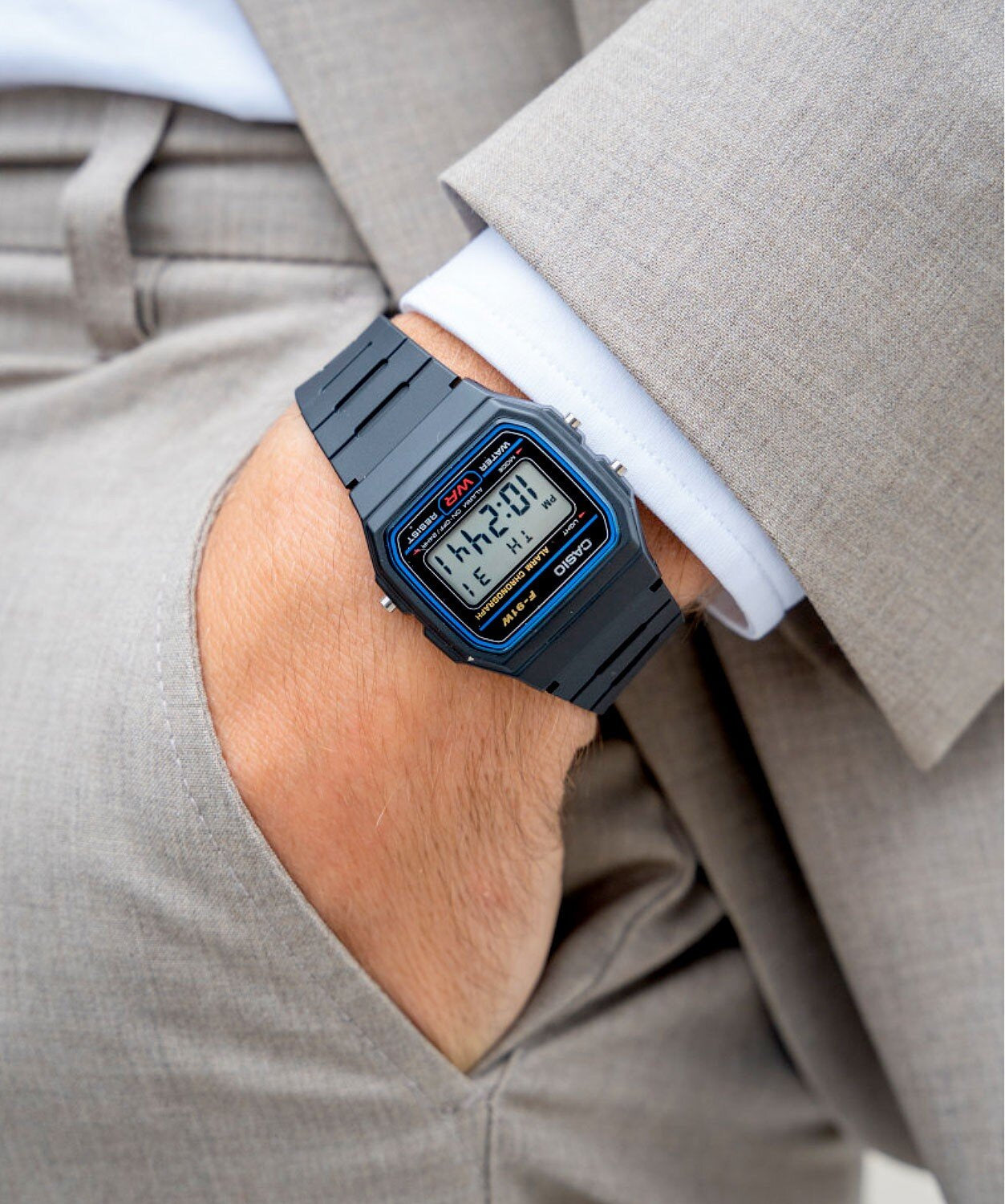 ΑΝΔΡΙΚΟ ΡΟΛΟΙ CASIO F-91W-1YER (zd086a) - CLASSIC + BOX