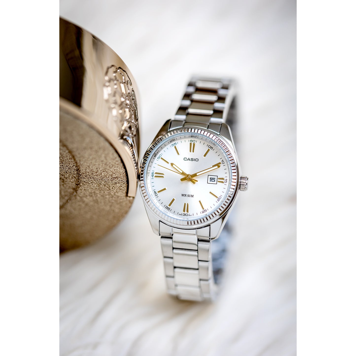 ΓΥΝΑΙΚΕΙΟ ΡΟΛΟΙ CASIO LTP-1302D 7A2V (zd521a) + ΚΟΥΤΙ