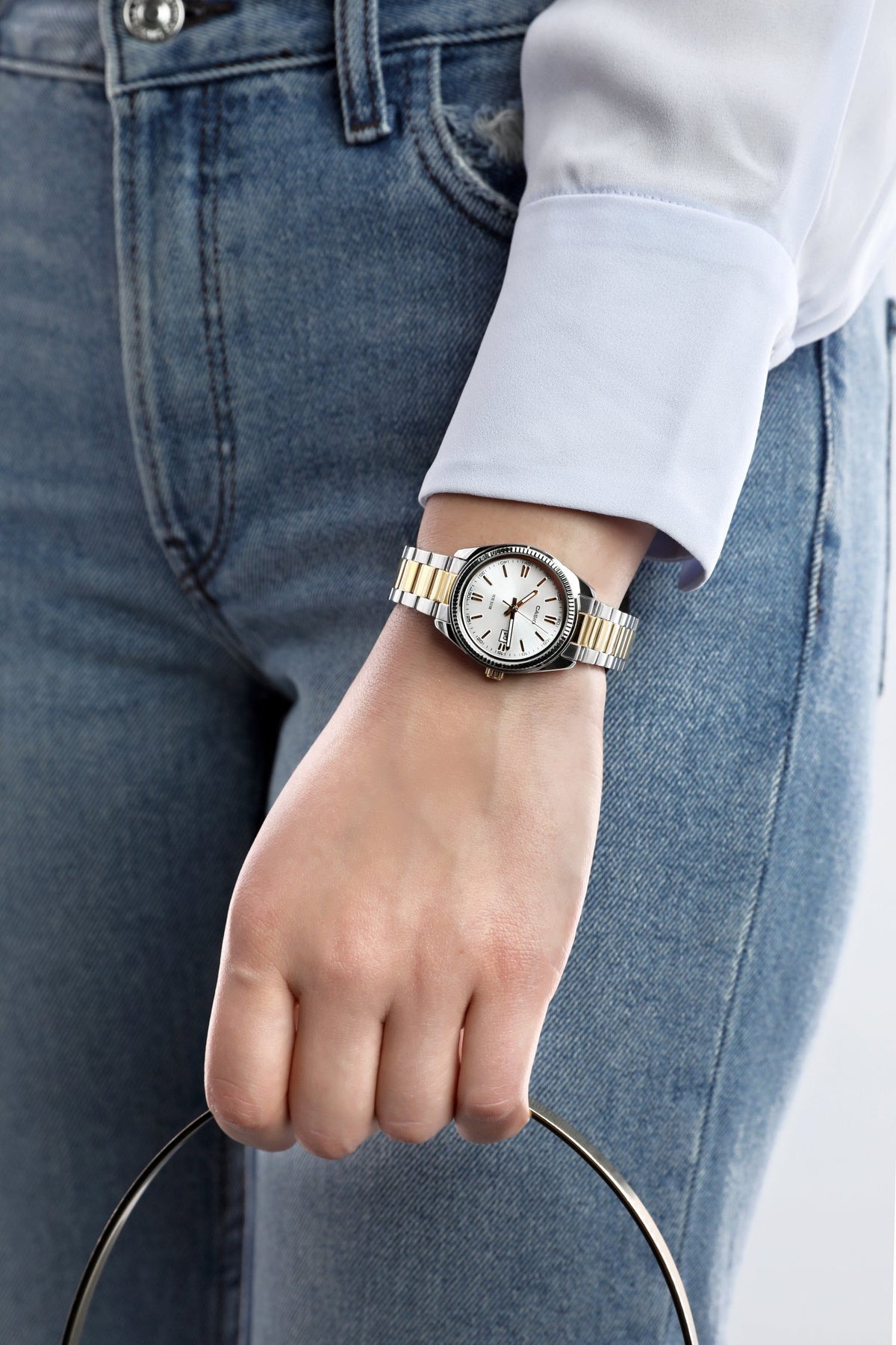 ΓΥΝΑΙΚΕΙΟ ΡΟΛΟΙ CASIO LTP-1302SG-7AV (zd545a) + ΚΟΥΤΙ