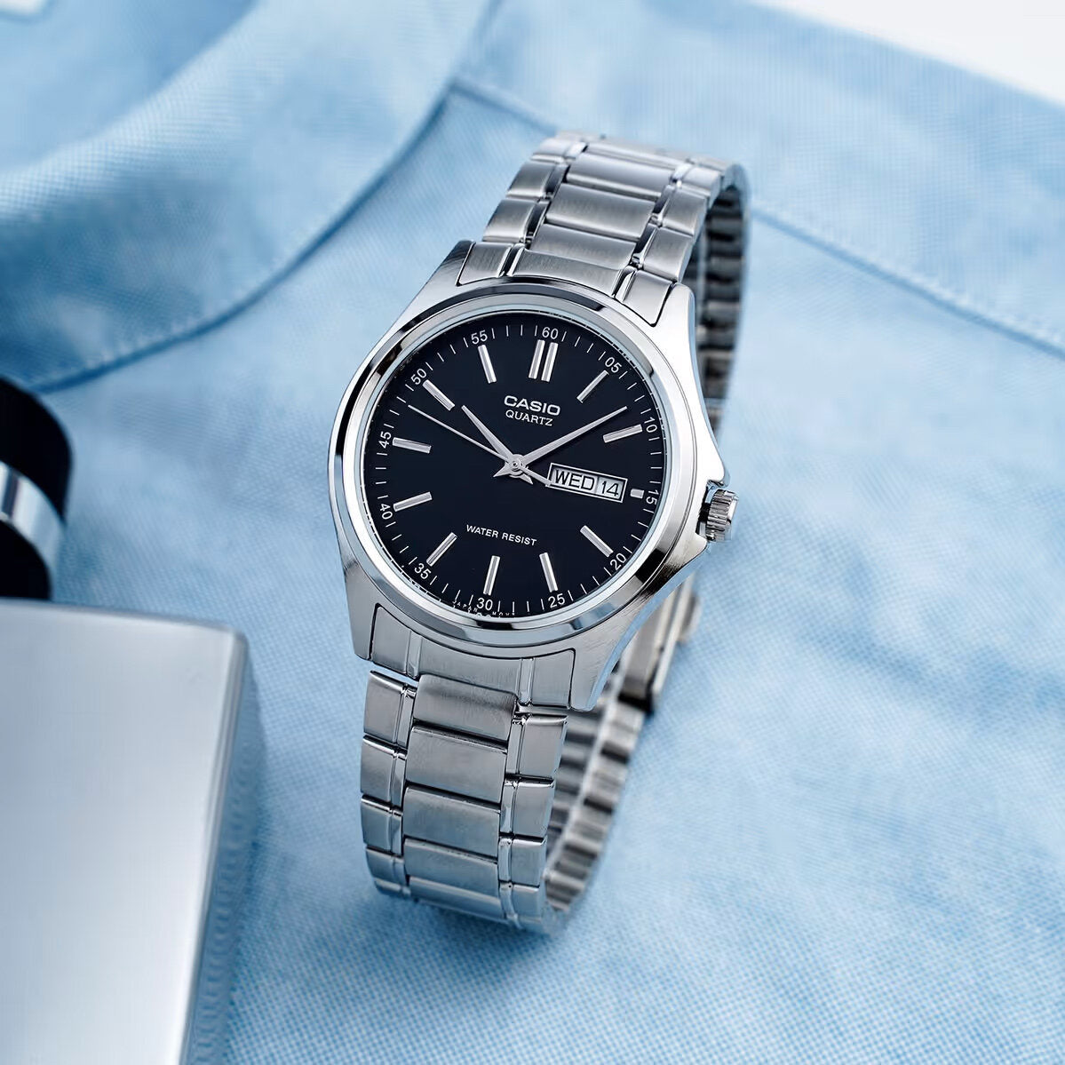 CLASSIC ΑΝΔΡΙΚΟ ΡΟΛΟΙ CASIO MTP-1239D-1A - MULTIDATA + BOX