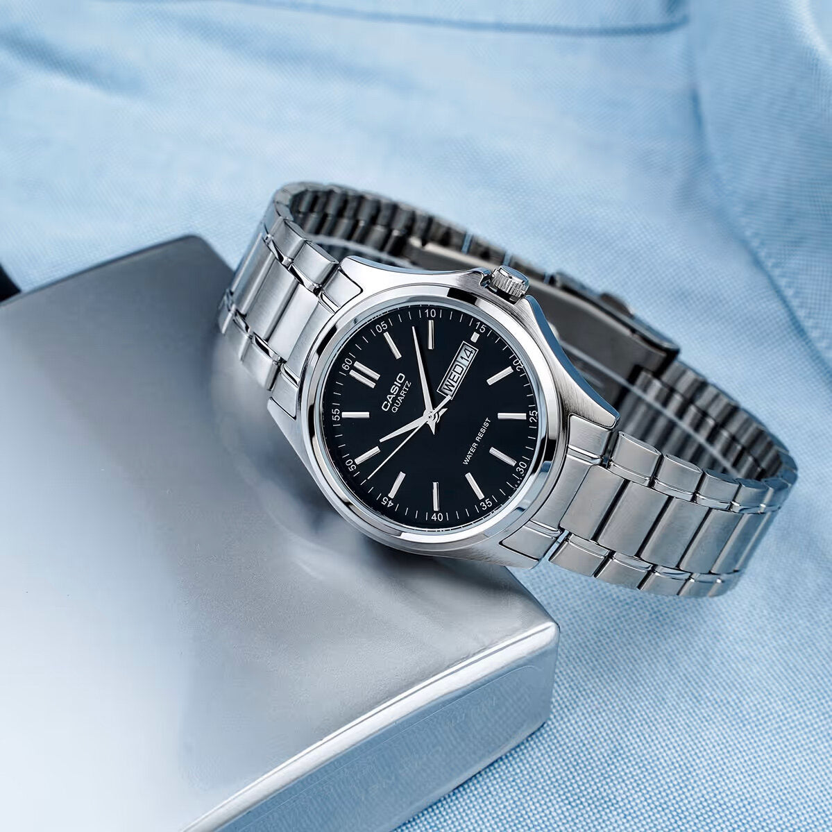 CLASSIC ΑΝΔΡΙΚΟ ΡΟΛΟΙ CASIO MTP-1239D-1A - MULTIDATA + BOX