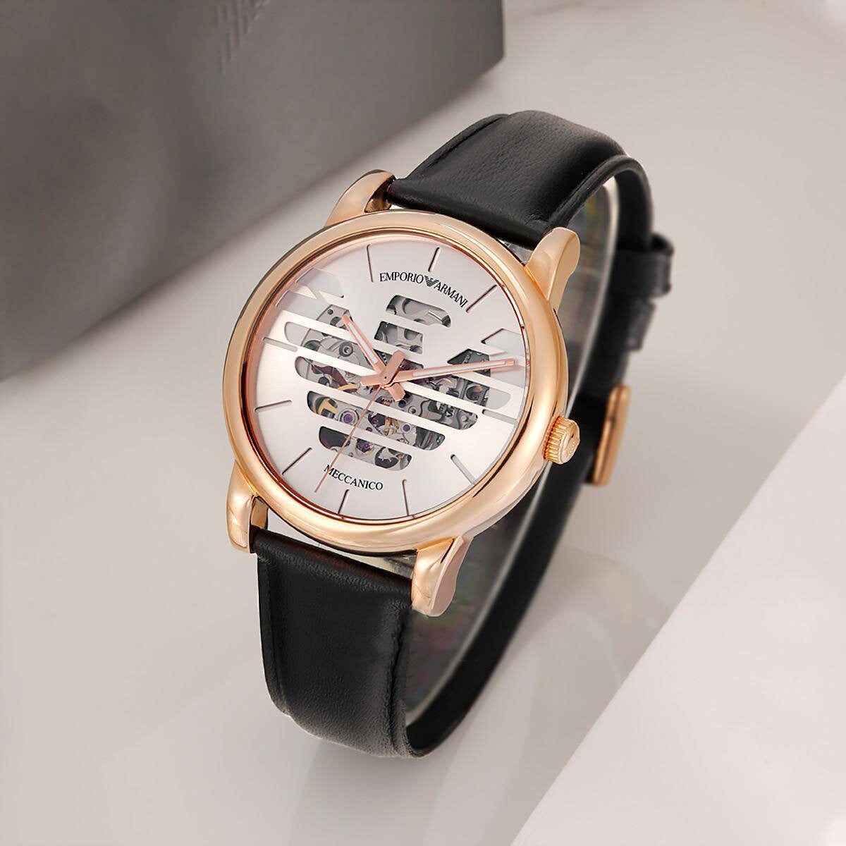 EMPORIO ARMANI LUIGI AUTOMATIC AR60031 ΑΝΔΡΙΚΟ ΡΟΛΟΙ + ΚΟΥΤΙ (zi062b)