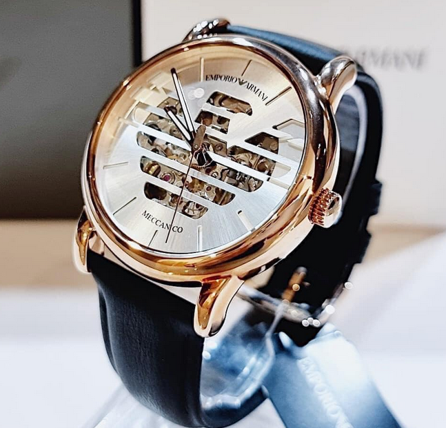 EMPORIO ARMANI LUIGI AUTOMATIC AR60031 ΑΝΔΡΙΚΟ ΡΟΛΟΙ + ΚΟΥΤΙ (zi062b)