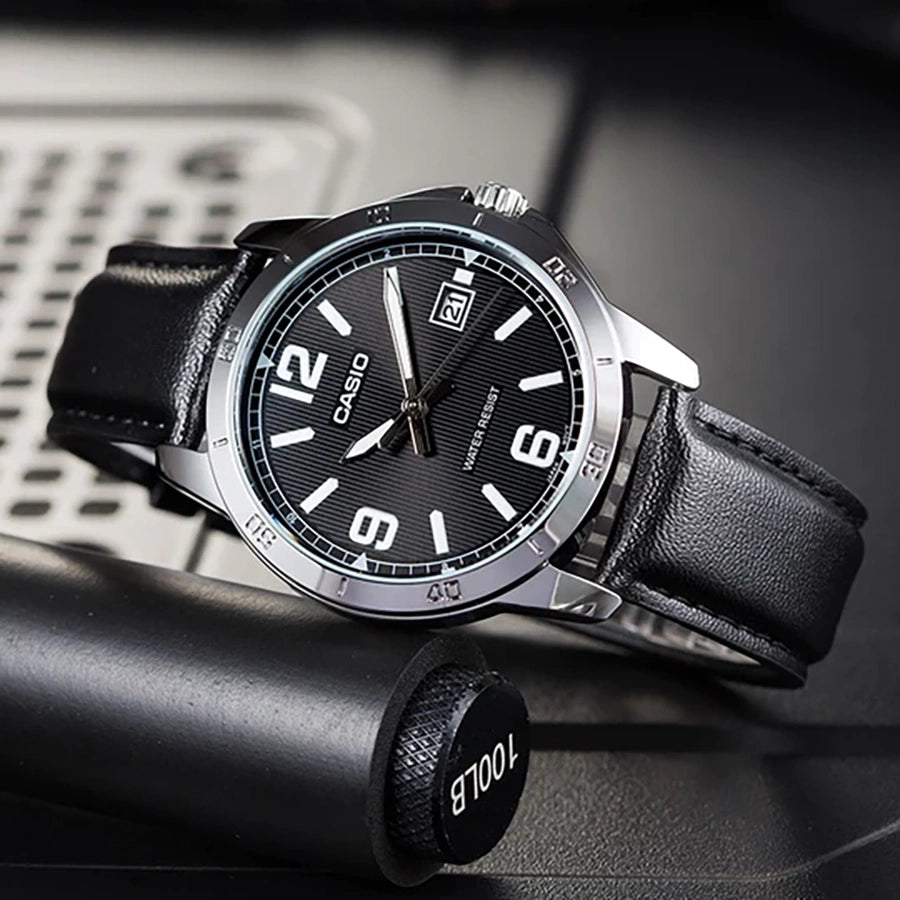 ΑΝΔΡΙΚΟ ΡΟΛΟΙ CASIO MTP-V004L-1B + BOX (zd046g)