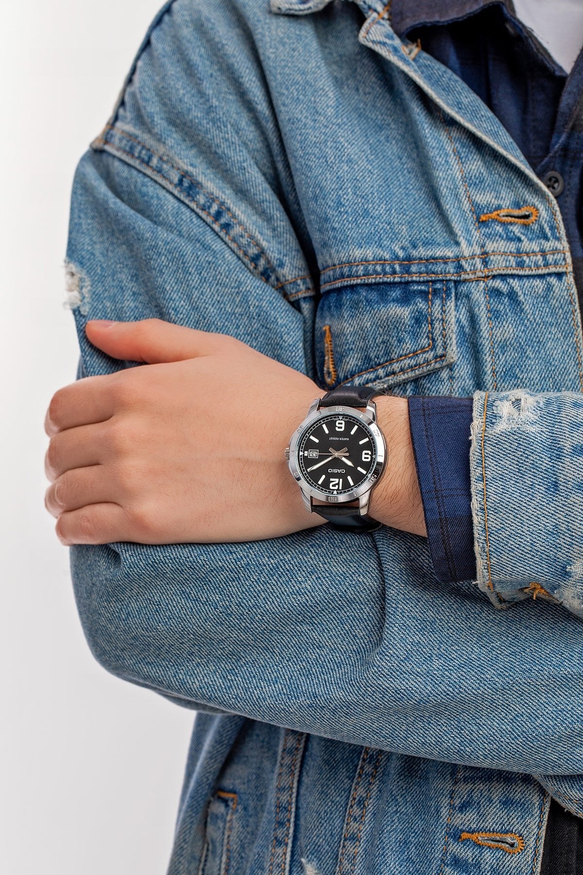 ΑΝΔΡΙΚΟ ΡΟΛΟΙ CASIO MTP-V004L-1B + BOX (zd046g)