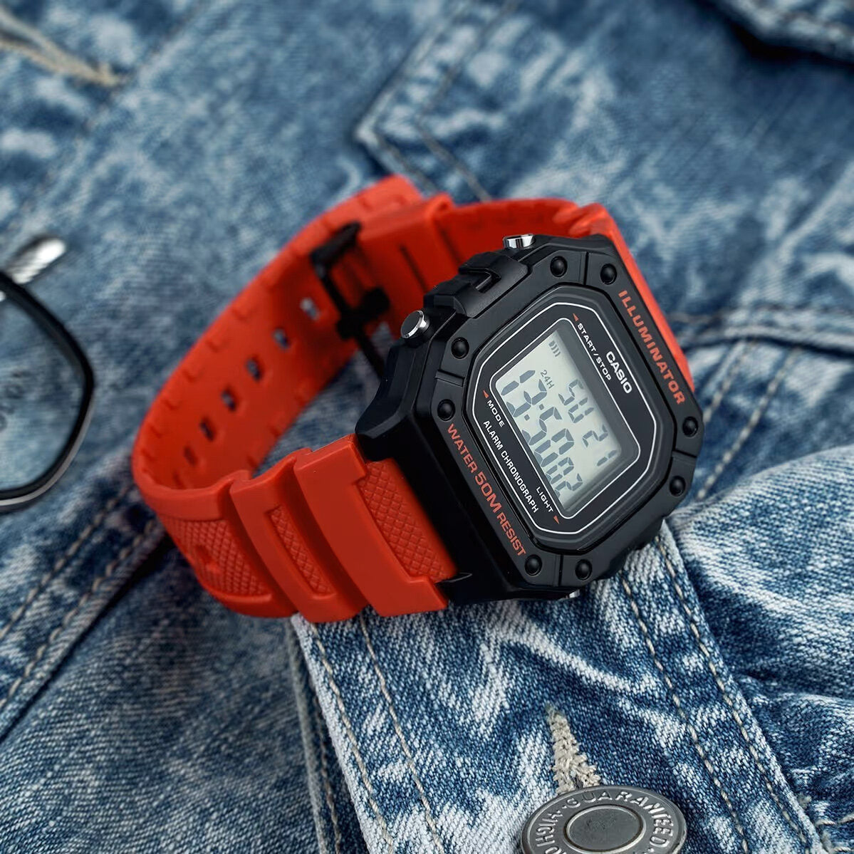 ΑΝΔΡΙΚΟ ΡΟΛΟΙ CASIO W-218H-4B + ΚΟΥΤΙ