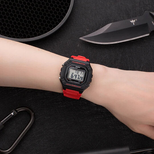 ΑΝΔΡΙΚΟ ΡΟΛΟΙ CASIO W-218H-4B + ΚΟΥΤΙ