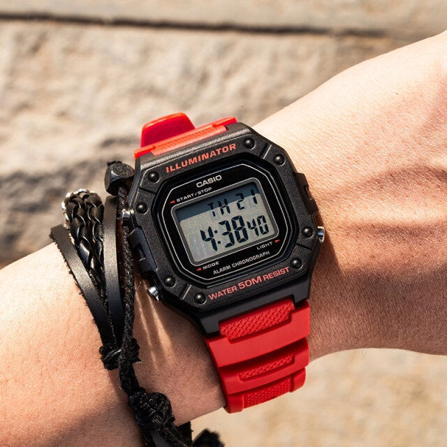ΑΝΔΡΙΚΟ ΡΟΛΟΙ CASIO W-218H-4B + ΚΟΥΤΙ