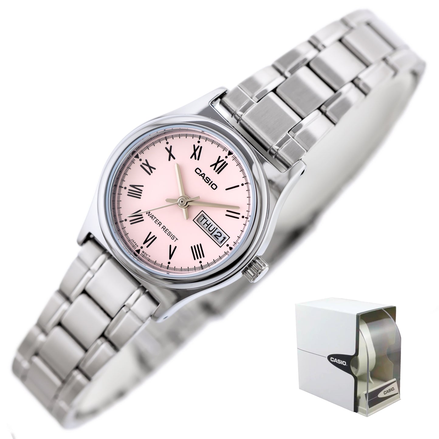 ΓΥΝΑΙΚΕΙΟ ΡΟΛΟΙ CASIO LTP-V006D-4B (zd587k) + BOX
