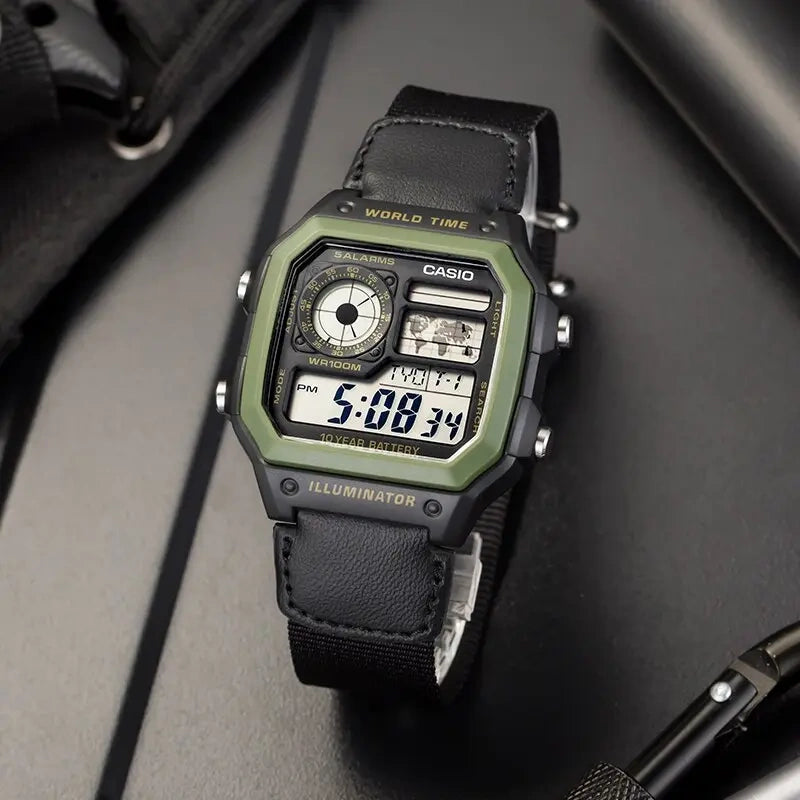 CASIO Sports AE-1200WHB-1B ΑΝΔΡΙΚΟ ΡΟΛΟΙ + ΚΟΥΤΙ (zd146d)