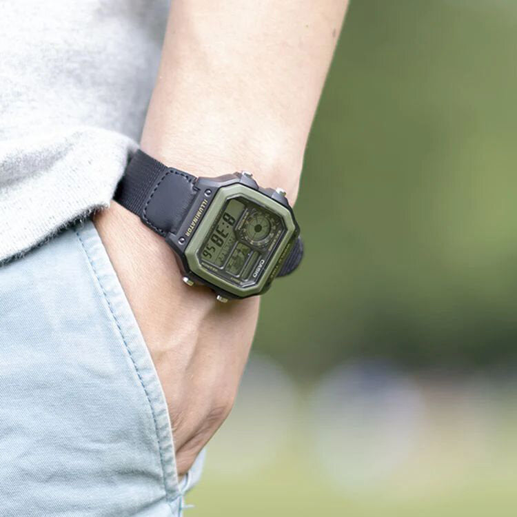 CASIO Sports AE-1200WHB-1B ΑΝΔΡΙΚΟ ΡΟΛΟΙ + ΚΟΥΤΙ (zd146d)