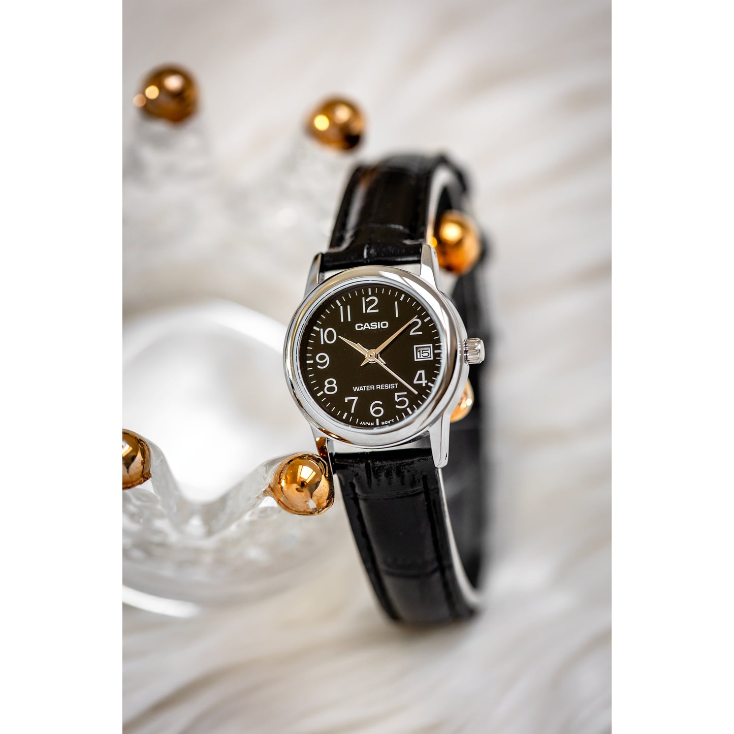 ΓΥΝΑΙΚΕΙΟ ΡΟΛΟΙ CASIO LTP-V002L-1B + ΚΟΥΤΙ