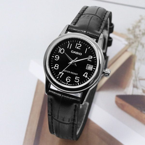 ΓΥΝΑΙΚΕΙΟ ΡΟΛΟΙ CASIO LTP-V002L-1B + ΚΟΥΤΙ
