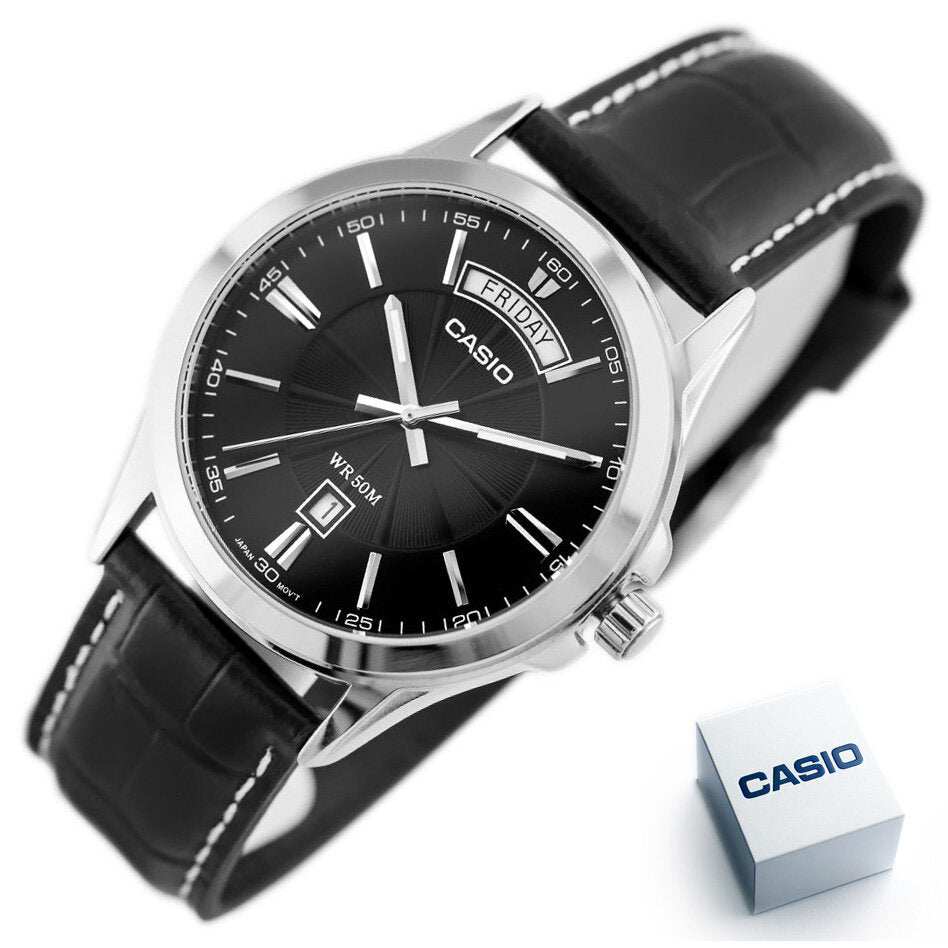Ανδρικό ρολόι Casio Collection MTP-1381L-1A (zd076e) + BOX