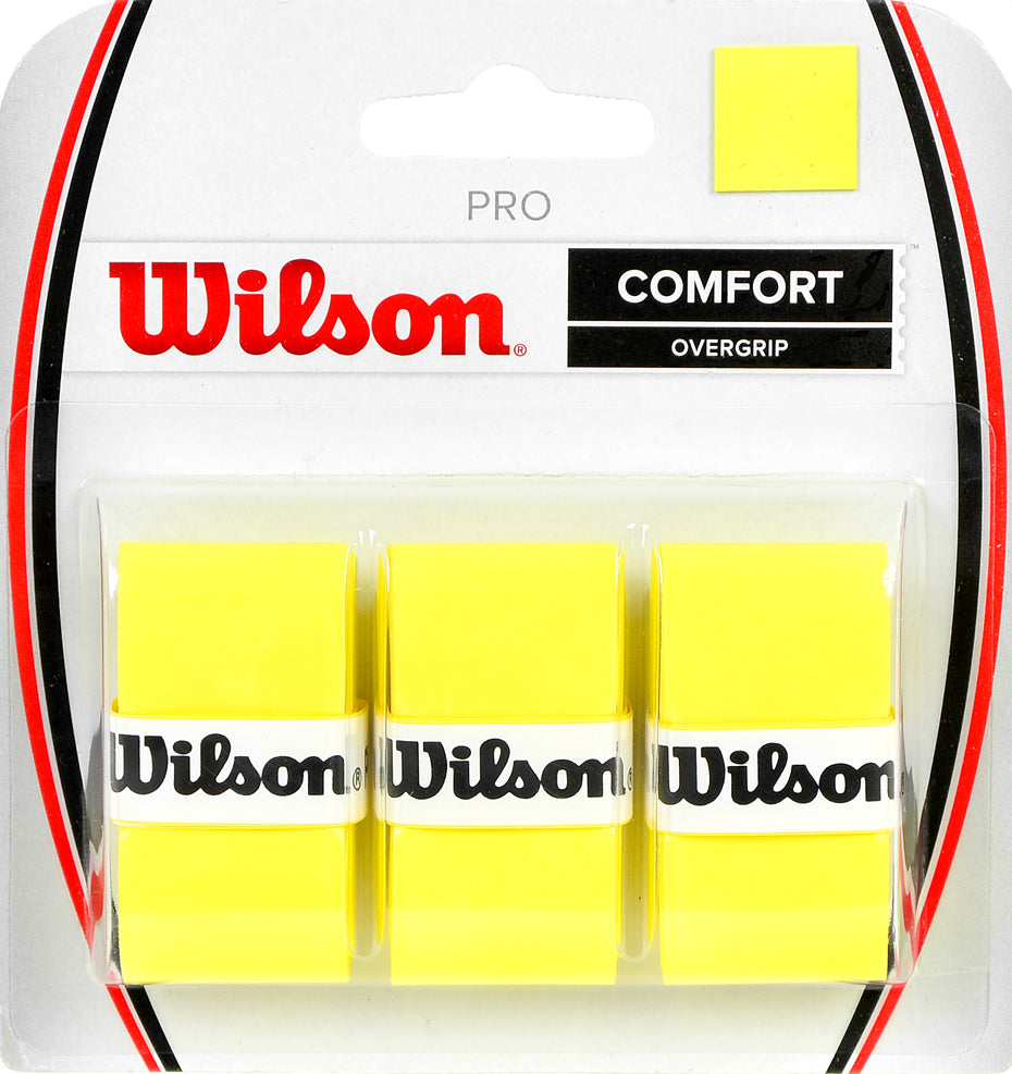 Wilson Pro Comfort Overgrip, κίτρινο, 3 τεμ. WRZ4014YE