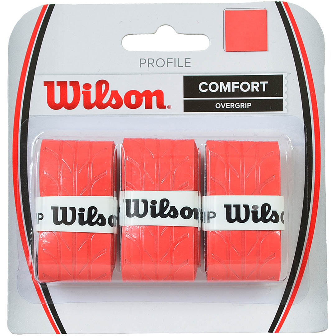 Wilson Profile Over Grip wrap, κόκκινο, 3 τεμ. WRZ4025RD