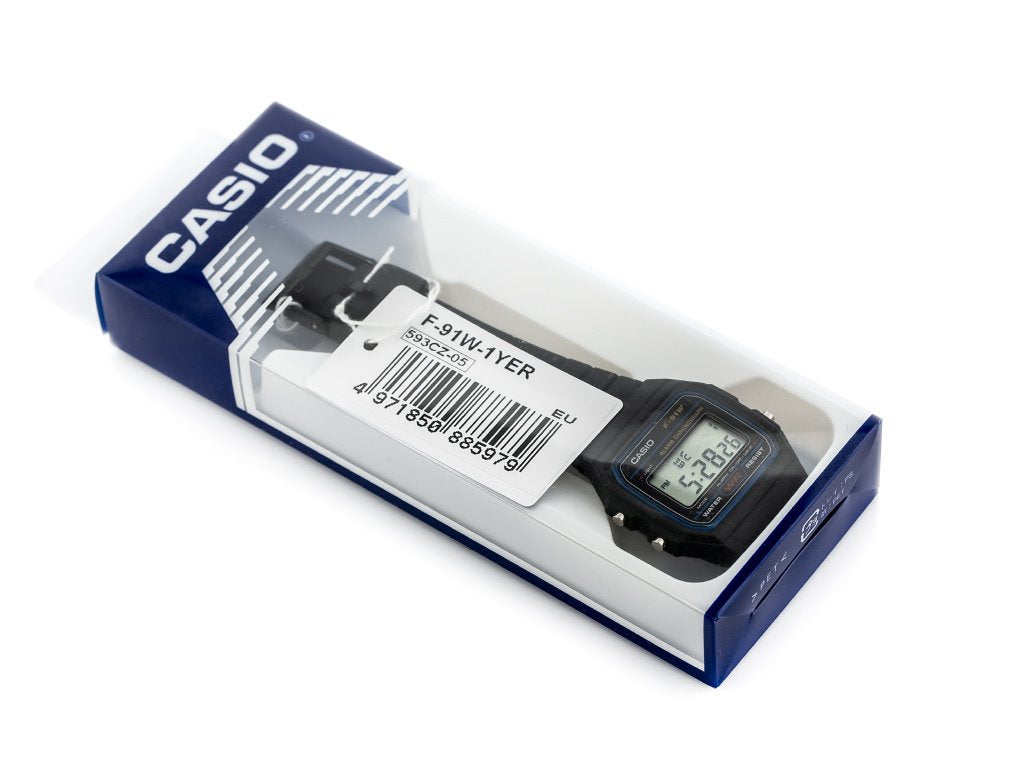 ΑΝΔΡΙΚΟ ΡΟΛΟΙ CASIO F-91W-1YER (zd086a) - CLASSIC + BOX