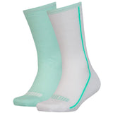 Puma Mesh Sock παιδικές κάλτσες 2 ζευγάρια λευκές, μέντα 907628 01