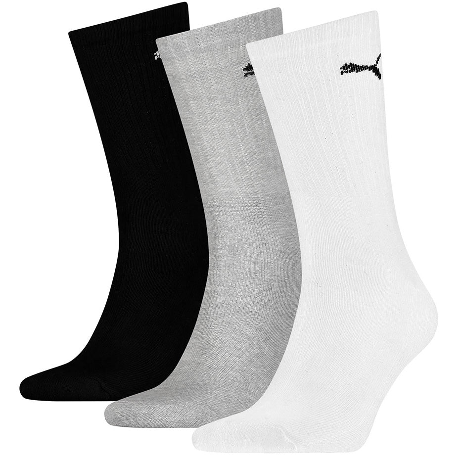 Puma Sport 3 κάλτσες λευκές, μαύρες, γκρι 880355 10