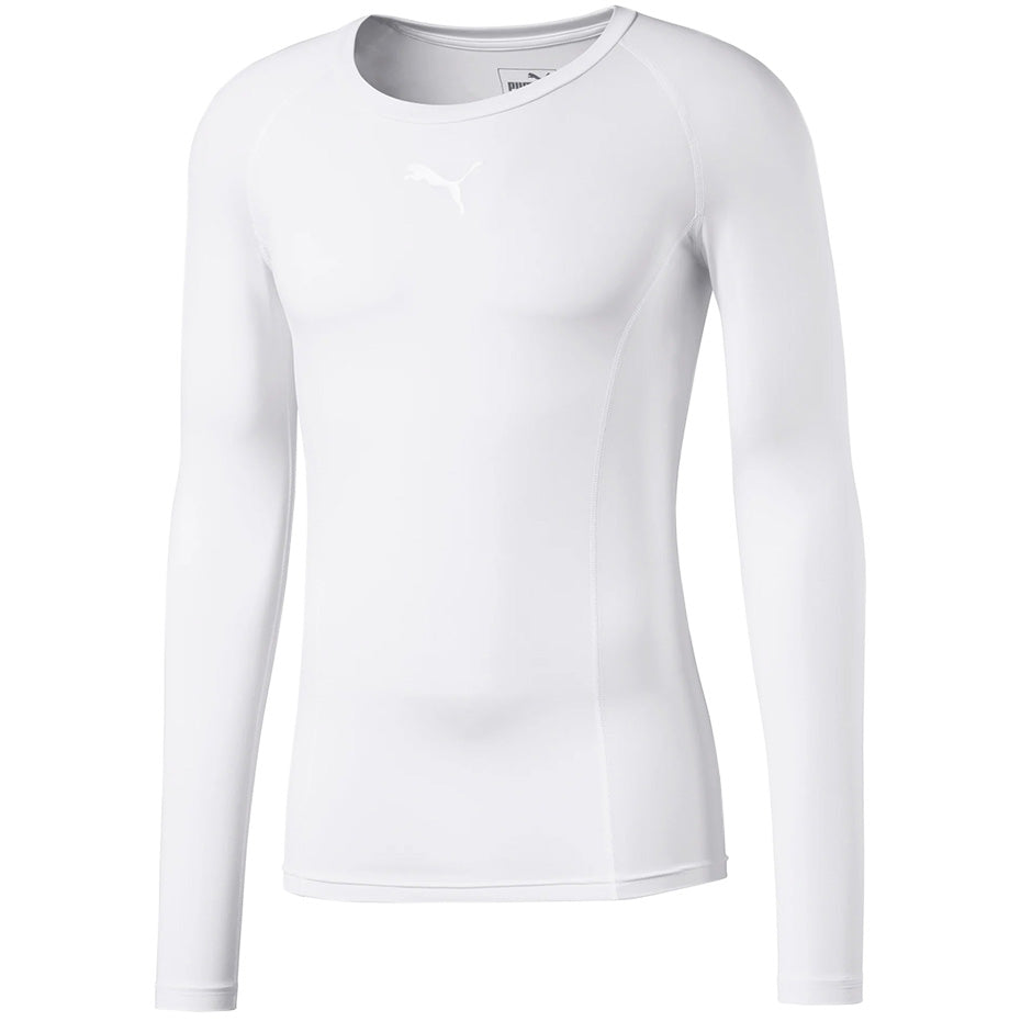 Puma LIGA Baselayer Tee LS ανδρικό μπλουζάκι λευκό 655920 04