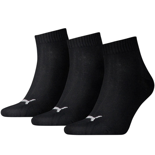 Puma Unisex Quarter Plain 3P κάλτσες μαύρες 906978 32/2710800012