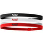 Κορδέλες μαλλιών Nike Elastic 2.0 3 τεμ. κόκκινο, λευκό, μαύρο N1004529083OS