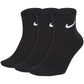 Nike Everyday Lightweight Ankle 3PR κάλτσες μαύρες SX7677 010