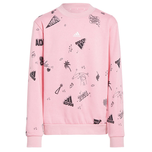 Φούτερ Adidas Bluv Q3 Sweat Jr. IA1576 ροζ