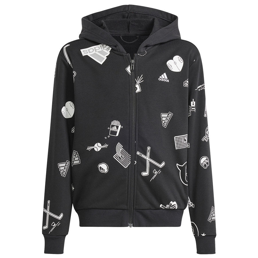 Φούτερ Adidas Bluv Full-Zip Hoodie IN3300 μαύρο