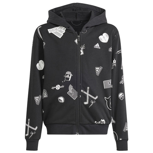 Φούτερ Adidas Bluv Full-Zip Hoodie IN3300 μαύρο
