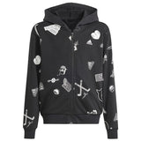 Φούτερ Adidas Bluv Full-Zip Hoodie IN3300 μαύρο
