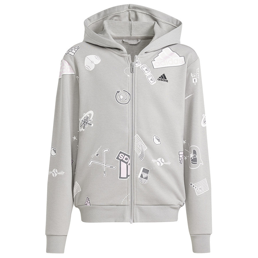 Φούτερ Adidas BLUV Zip Hoodie IS3755 γκρι