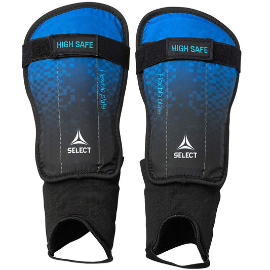 Επιλέξτε High Safe ποδόσφαιρο shin guards μαύρο και μπλε v23 17678