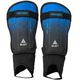 Επιλέξτε High Safe ποδόσφαιρο shin guards μαύρο και μπλε v23 17678