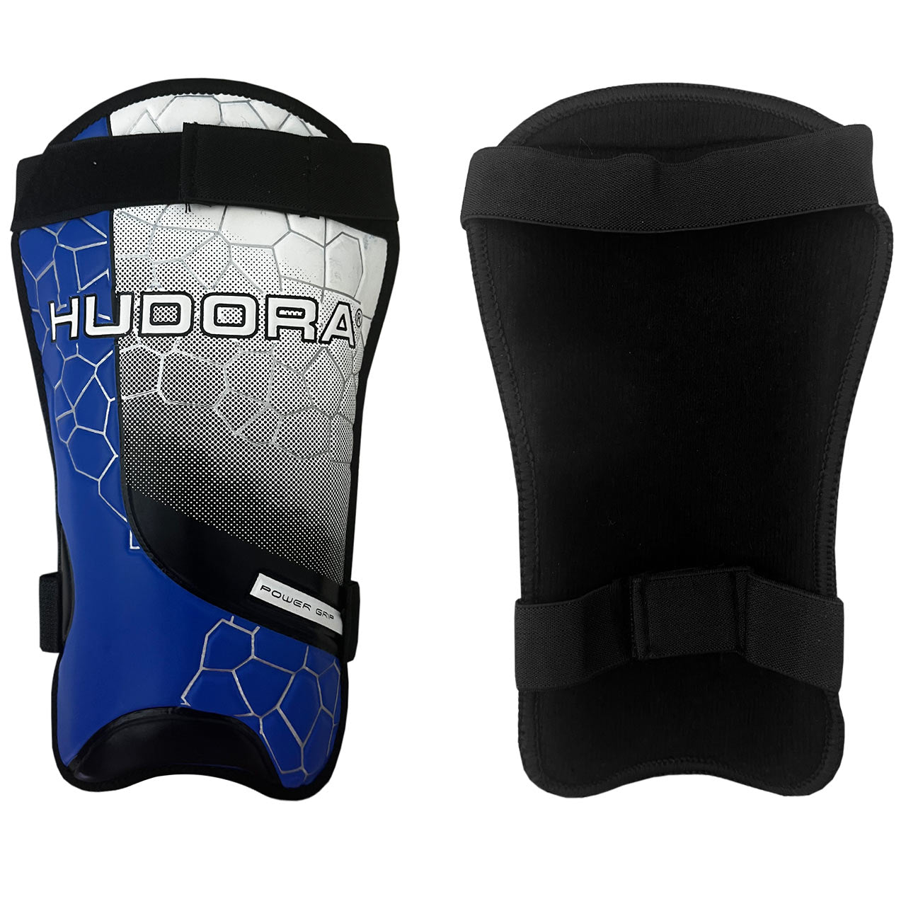 Κνήμες ποδοσφαίρου Hudora Power Grip μπλε και άσπρο 71567