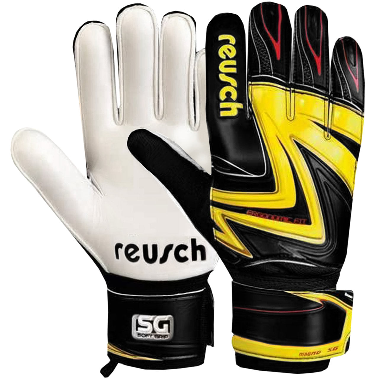 Reusch Magno SG Air γάντια τερματοφύλακα μαύρα και κίτρινα 3070807 210