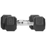 Thorn Fit Hex Rubber Dumbbell 9,0 kg x 2 τεμ.