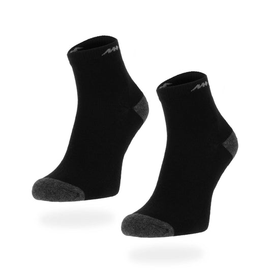 Μαύρο μονότοξο γυναικών/ανδρών Basics Ankle Κάλτσες Ενεργό μαξιλάρι Μαύρο 2-πακέτο (SKS20ZKWB)