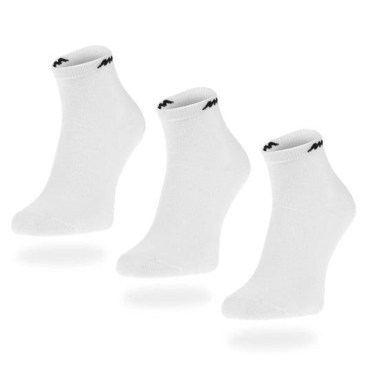Άσπρο γυναικείο/ανδρικό Monotox Basics Ankle Socks Λευκό 3-Pack (MX20004)