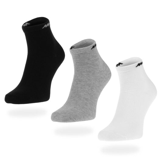 Ανδρικό μαύρο/γκρι/λευκό Monotox Basics Ankle Socks Mix 3-Pack (MX20007)