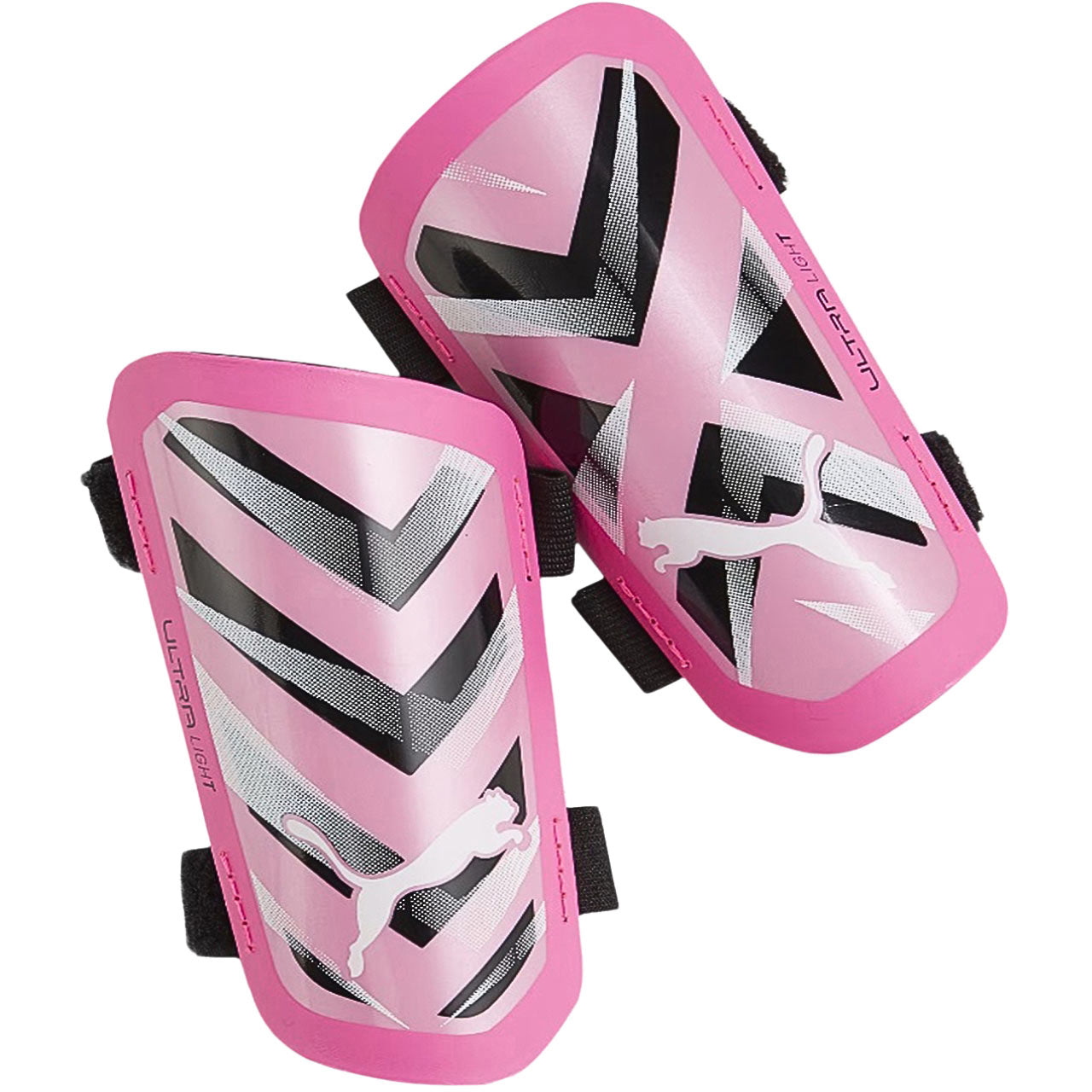 Puma Ultra Light Strap προστατευτικά ποδοσφαίρου ροζ και λευκού 30875 08