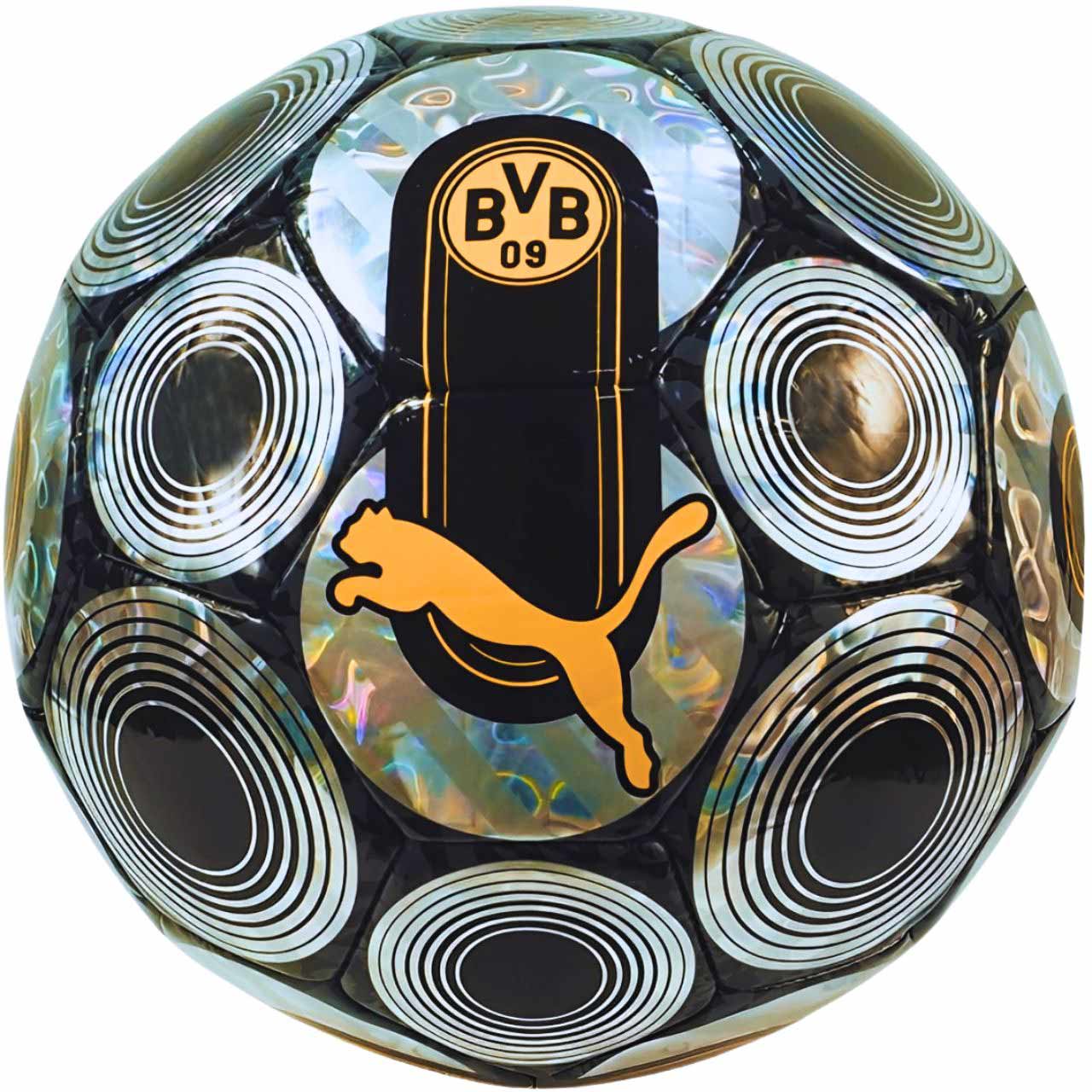 Puma BVB Culture football μαύρο και ασημί 84393 02