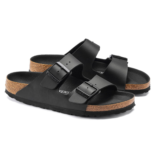 Birkenstock γυναικεία πτερύγια Αριζόνα Τρίκλινα Μαύρο Birko-Flor στενό μαύρο (1019069)