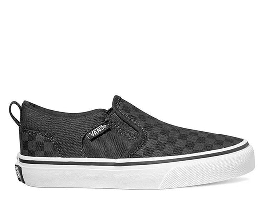 Αθλητικά παπούτσια Vans YT Asher (Checker) sneakers φοριούνται μαύρα (VN000VH001X)