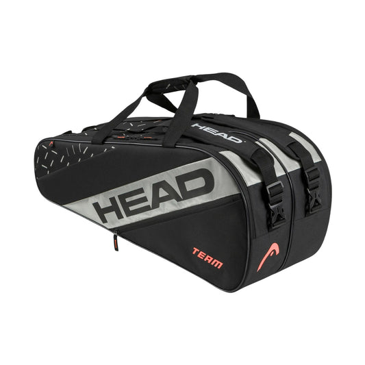 Head Team Racquet Bag L Τσάντα τένις μαύρο και ασημί 262214