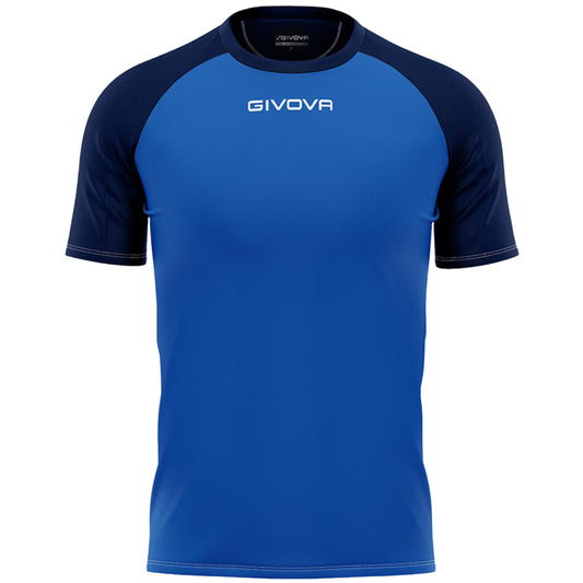T-shirt Givova Capo MC μπλε και μπλε ναυτικό MAC03 0204