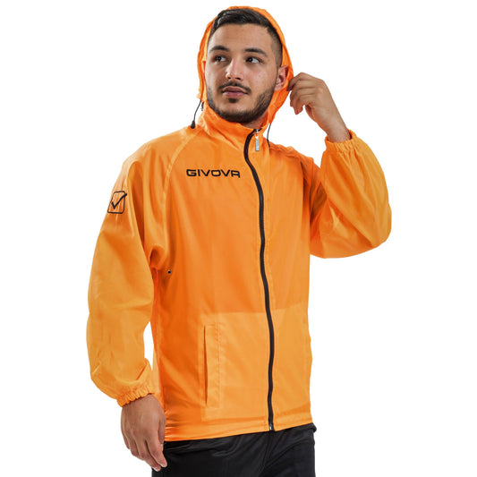 Givova Rain Basico Fluo πορτοκαλί μπουφάν RJ001 0028