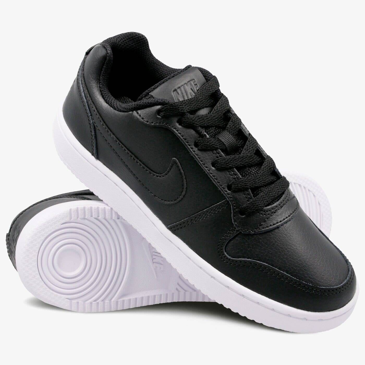 Γυναικεία δερμάτινα αθλητικά παπούτσια Nike Ebernon Low μαύρα αθλητικά παπούτσια (AQ1779-001)