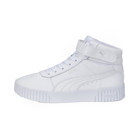 Σνίκερς γυναίκες Puma Carina 2.0 Μεσαία αθλητικά παπούτσια ψηλά λευκά (385851-02)