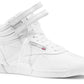 Αθλητικά παπούτσια υψηλό γυναικείο Reebok Freestyle Γεια σου δερμάτινα αθλητικά παπούτσια λευκό (2431/10000103)